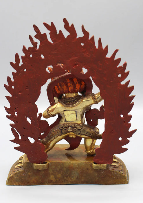 8 Inch Vajrapani Statue - Partly Gold Plated, Skillful Means Buddha - 3