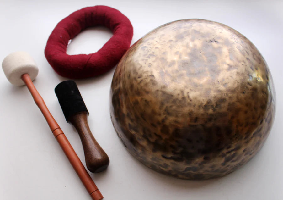 Tibetan Full Moon Healing Singing Bowl - Note G - 1