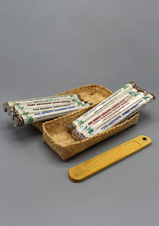 8-in-1 Pure Aromatic Nepali Dhoop Incense Bamboo Gift Pack - 3