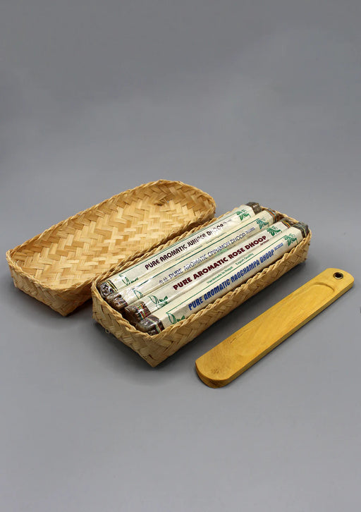 8-in-1 Pure Aromatic Nepali Dhoop Incense Bamboo Gift Pack - 2