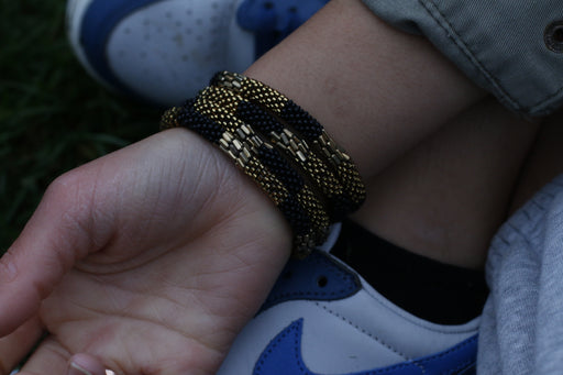 Black Golden Nepal bracelet Set of 4 - 2