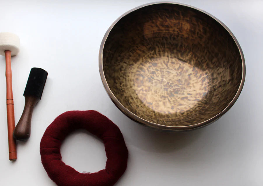 Tibetan Full Moon Healing Singing Bowl - Note G - 2