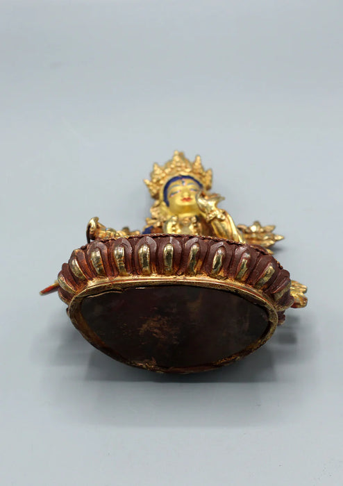 6-Inch Gold Plated White Tara Statue - Unique Artistry - 1