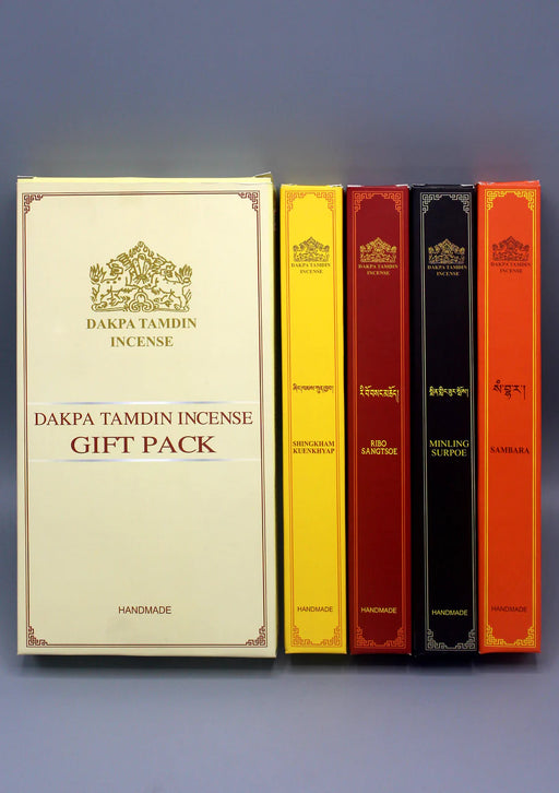 Dakpa Tamdin Tibetan Incense - Handmade, Vegan, and Fragrance-Free - Aromatic Gift Pack - 7