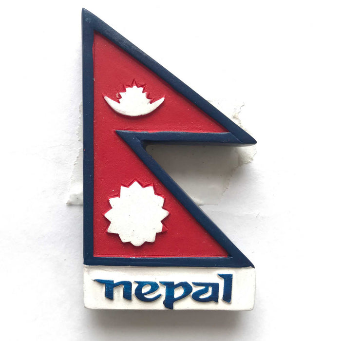 Nepal Flag 3D Fridge Magnet, Refrigerator Magnet