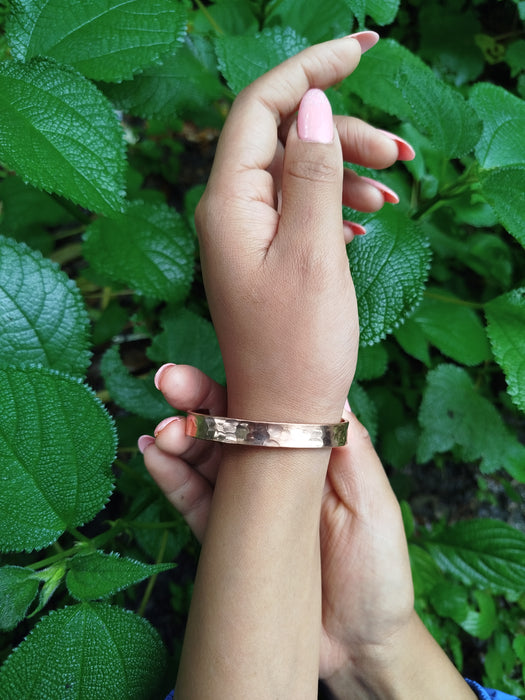 pure copper bracelet handbeaten