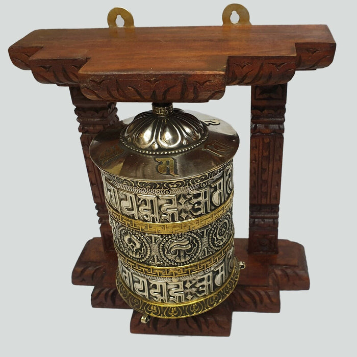 Tibetan Buddhist PRayer Wheel, 7/8inch - 1