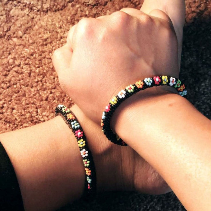 BeadsJoy Nepal Bracelet and Anklet stacked Together - 2
