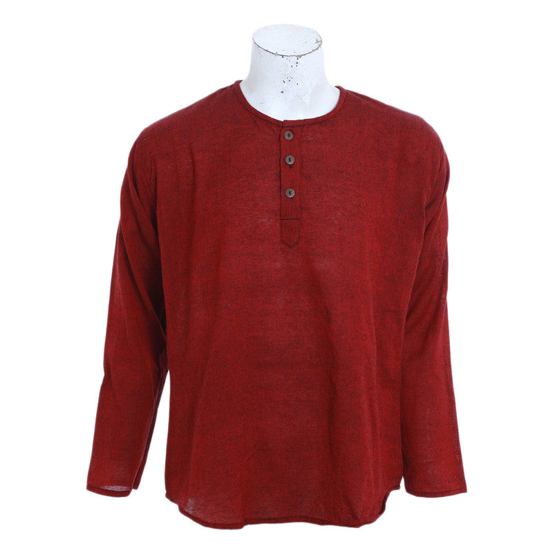 maroon-cotton-shirt-for-mens