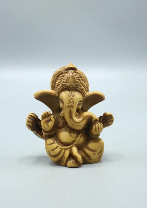 2.5 Inch Resin Baby Ganesha Statue for Obstacle Removal