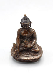 3.2-Inch Copper Oxidized Medicine Buddha Statue