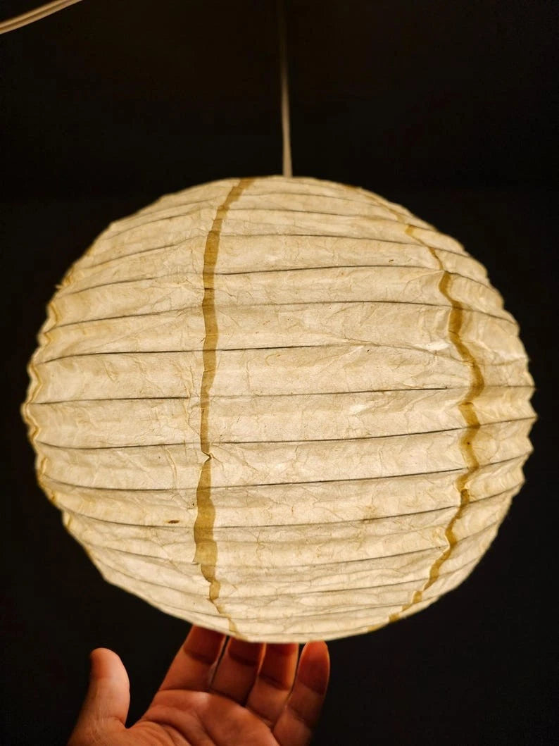 Handmade Lampshade | Lokta Paper Crafts | Lantern Paper Shade | Plain Shades | Nepali Kagaj11 inch