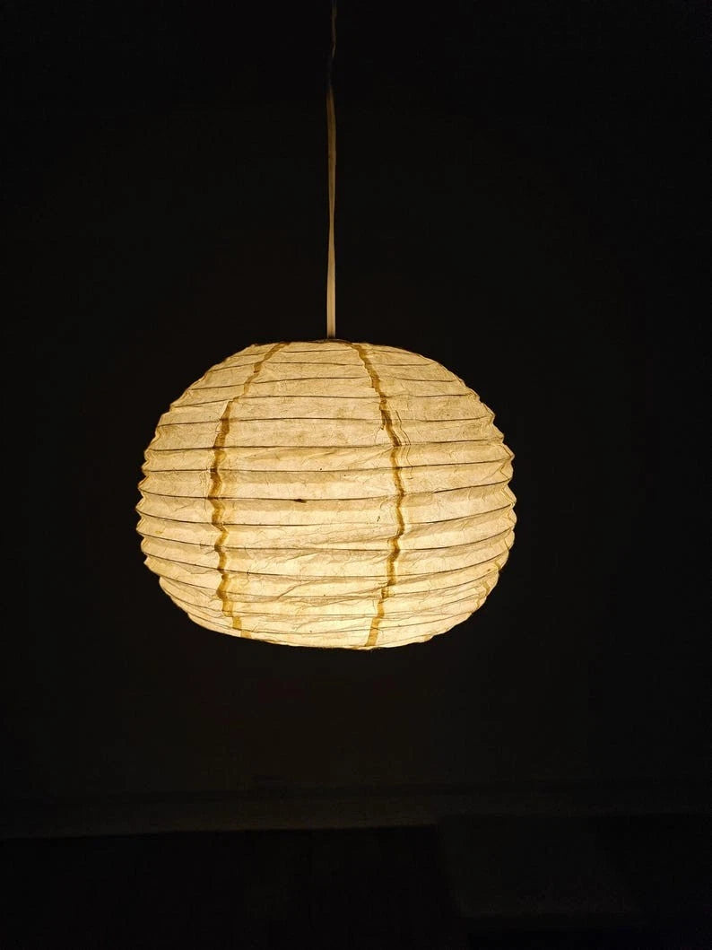 Handmade Lampshade | Lokta Paper Crafts | Lantern Paper Shade | Plain Shades | Nepali Kagaj11 inch