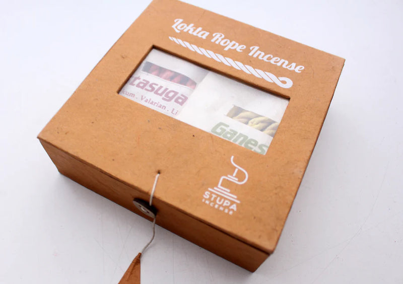 Traditional Nepalese Rope Incense Gift Box - 4-in-1 Christmas Collection - 5