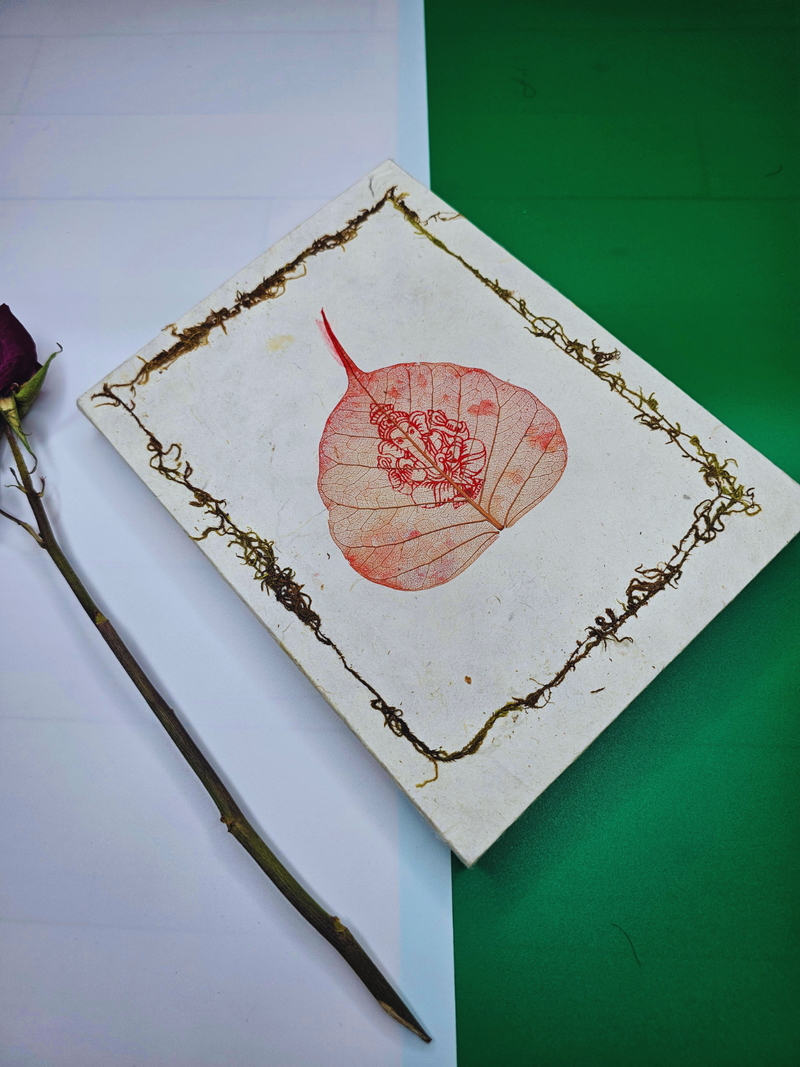 Handmade Peepal Leaf Lokta Paper Journal