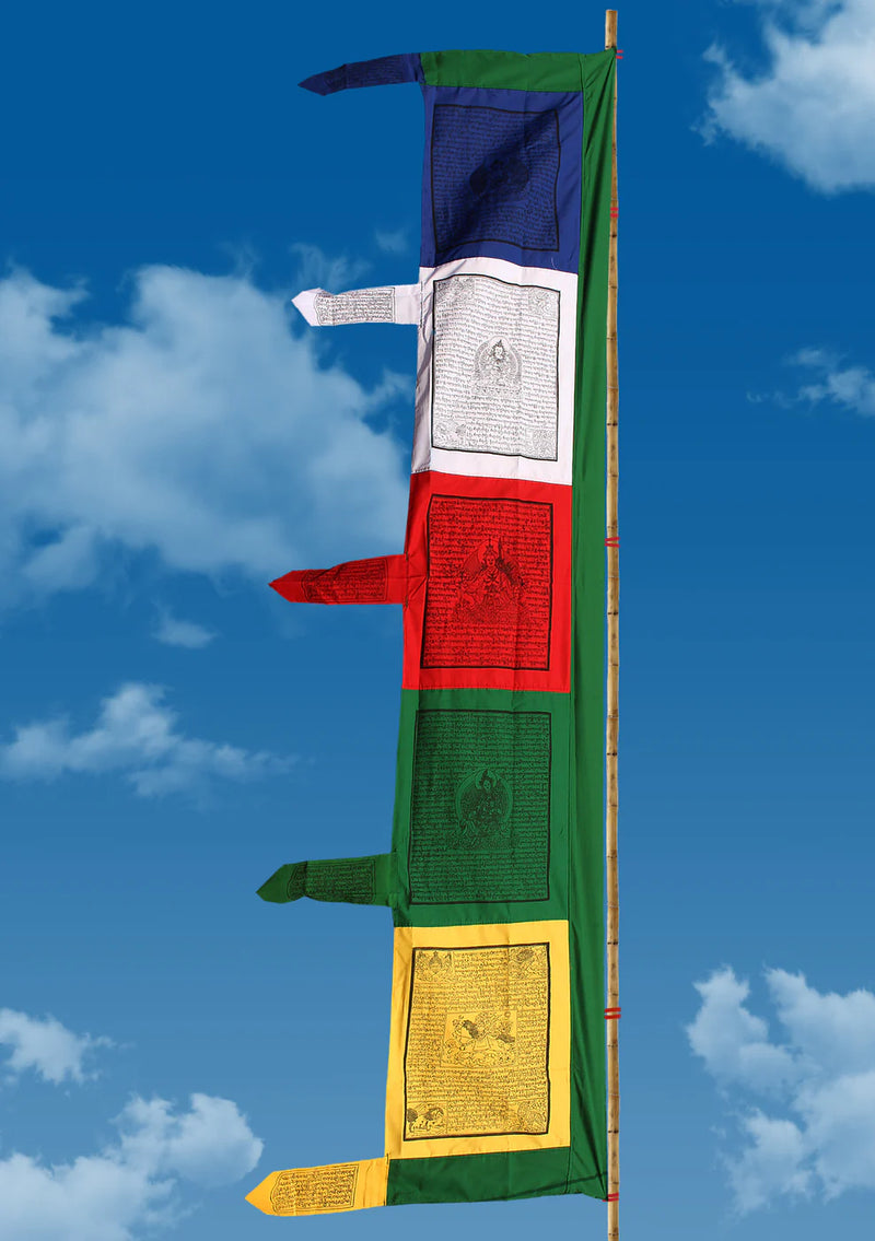 Tibetan Darchor Prayer Flags – Vertical Buddhist Banner