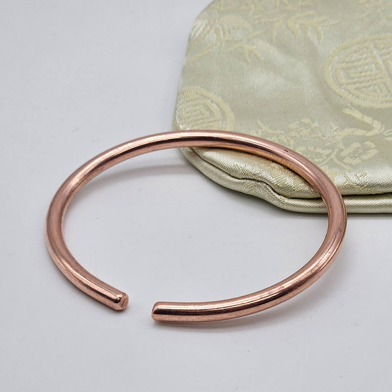 Slim Pure Copper Cuff Bracelet