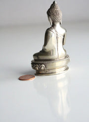925 Silver Sterling Amitabha Buddha Statue - 8.5cm Tall - 2