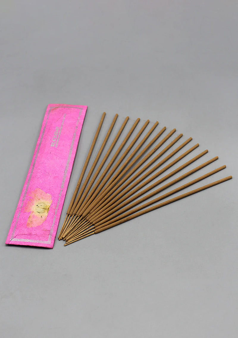 Rose Flora Incense Sticks - 100% Natural Fragrance for Peace and Harmony - 3