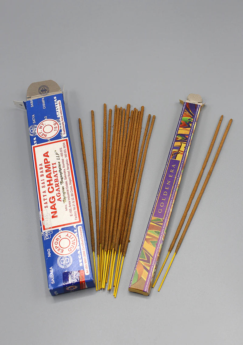 Satya Sai Baba Nag Champa Incense Sticks - Set of 12 Packs, 15g Each - 3