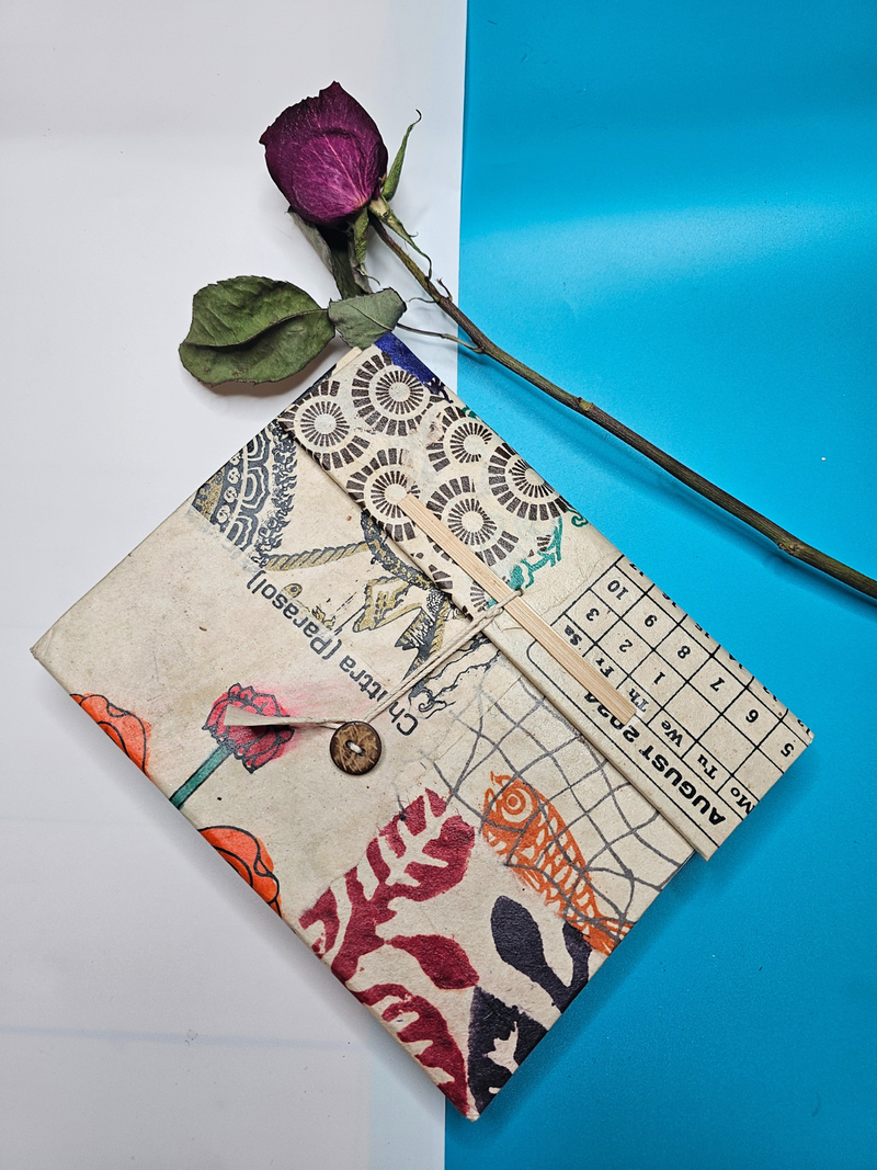Handmade Patchwork Lokta Paper Journal