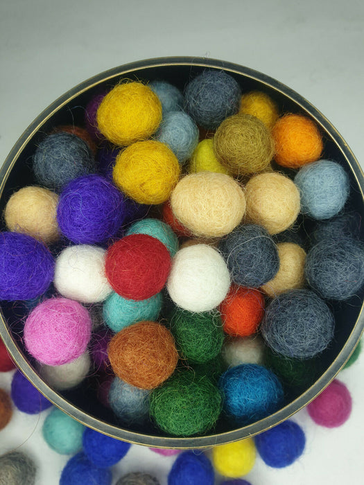 100pcs 2cm Wool Felt Balls Round Wool Felt Balls Pom Pom