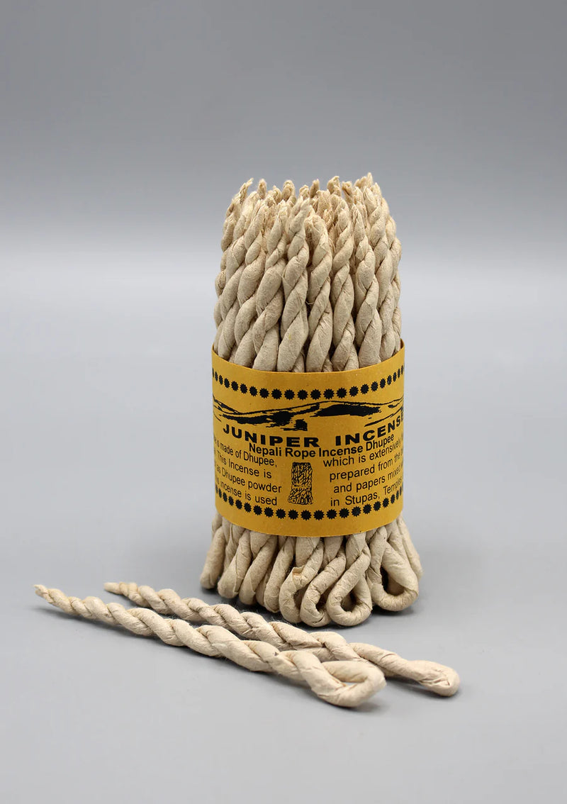Juniper Nepali Rope Incense - Authentic Aromatic Dhup from the Himalayas - 1