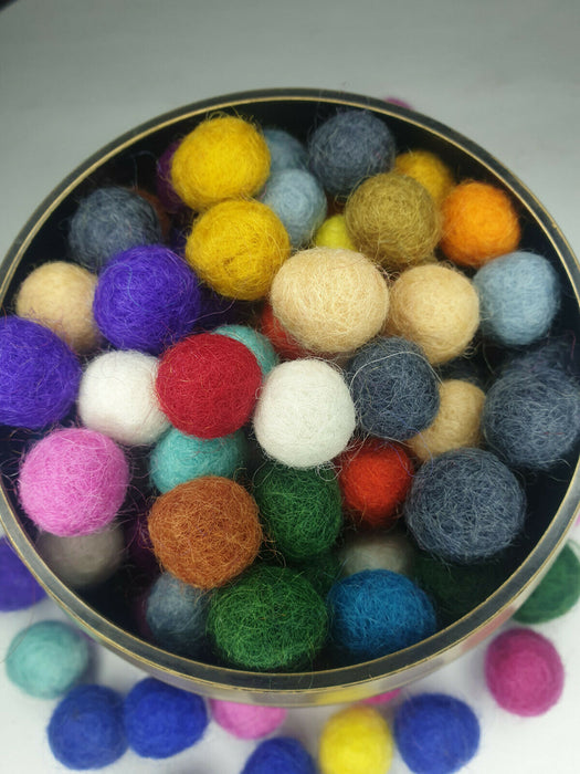 100pcs 2cm Wool Felt Balls Round Wool Felt Balls Pom Pom