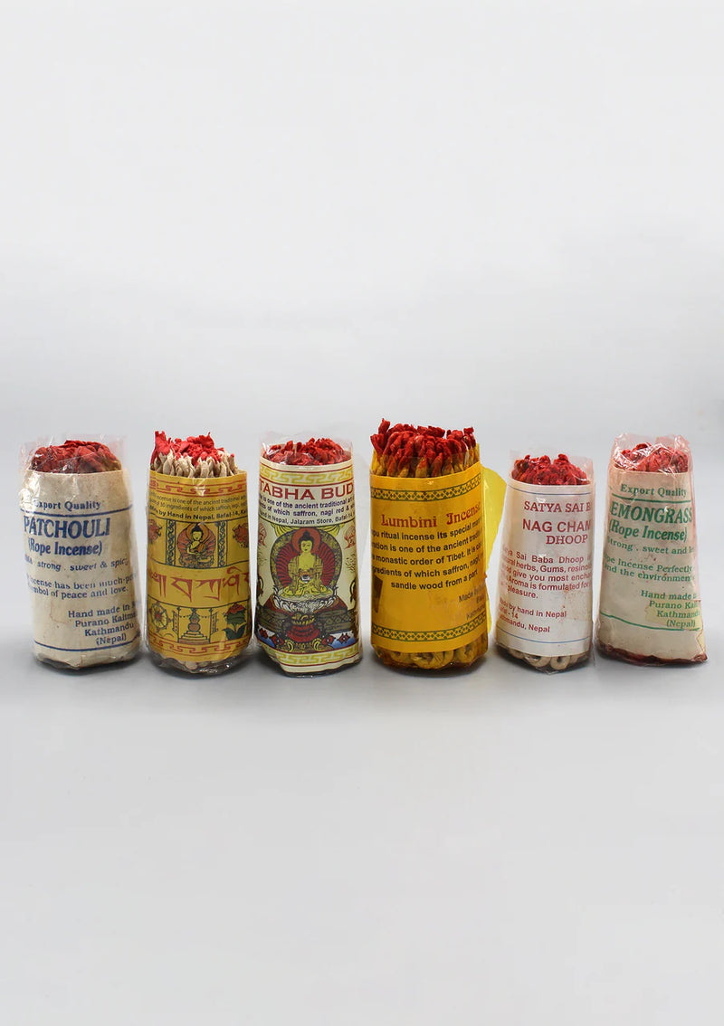 Handmade Nepalese Rope Incense Set - Fragrance Collection (Set of 6) - 2