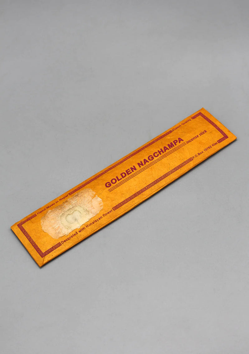 Golden Nagchampa Incense Sticks - Himalayan Herbal Aromatherapy - 2