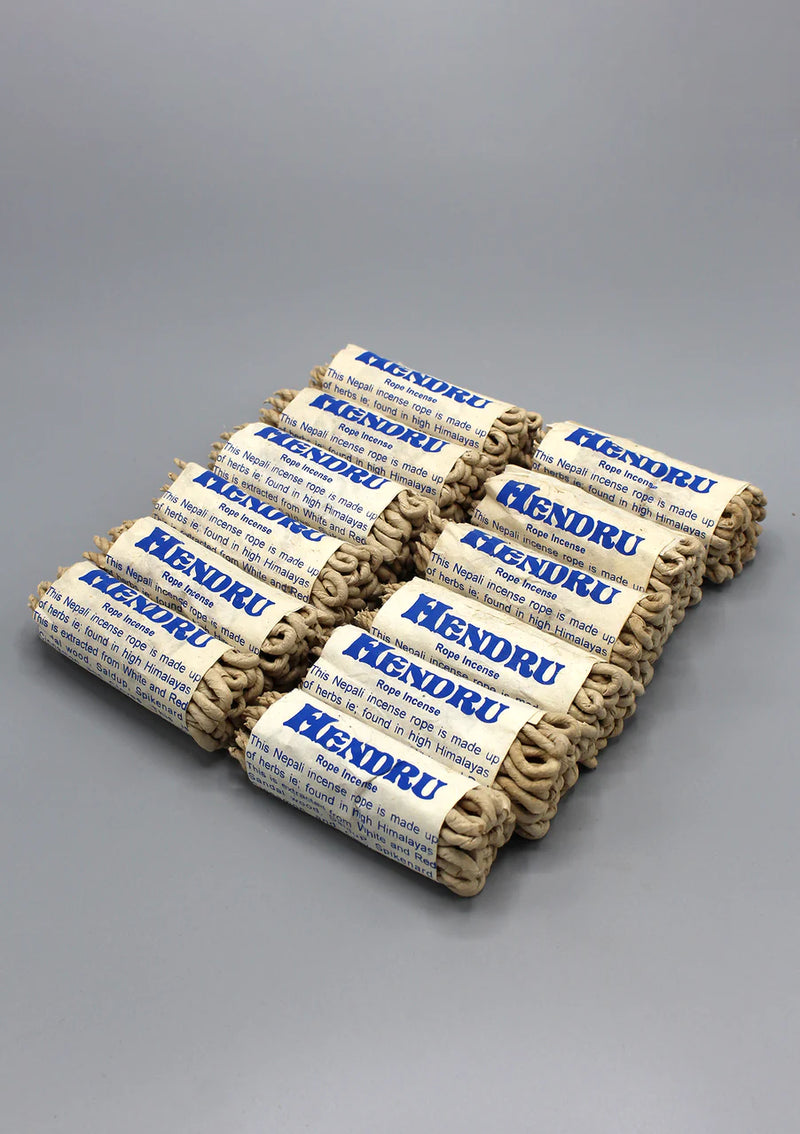 Cinnamon Sandalwood Nepali Rope Incense - Himalayan Aromatic Blend - 1