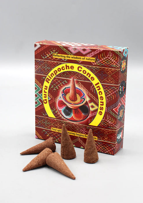 Bhutanese Guru Rinpoche Cone Incense - Hand Rolled with 108 Medicinal Ingredients