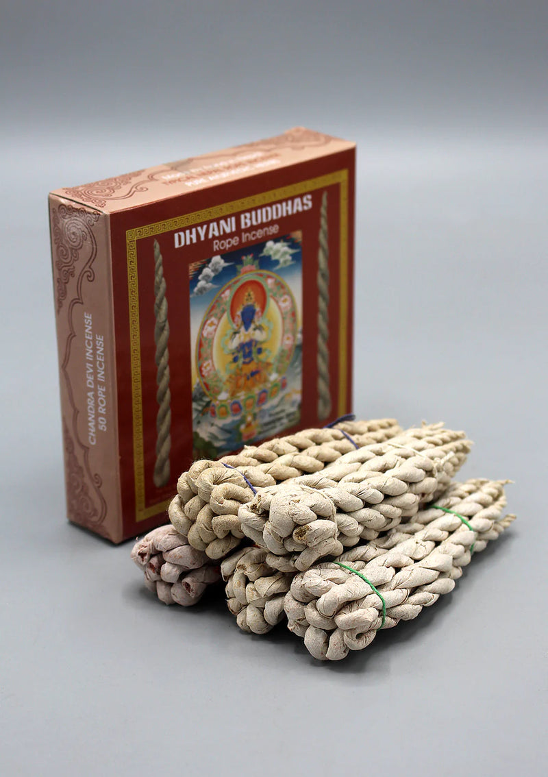 Five Dhyani Buddhas Rope Incense - Handmade Set with Multiple Aromas - 3