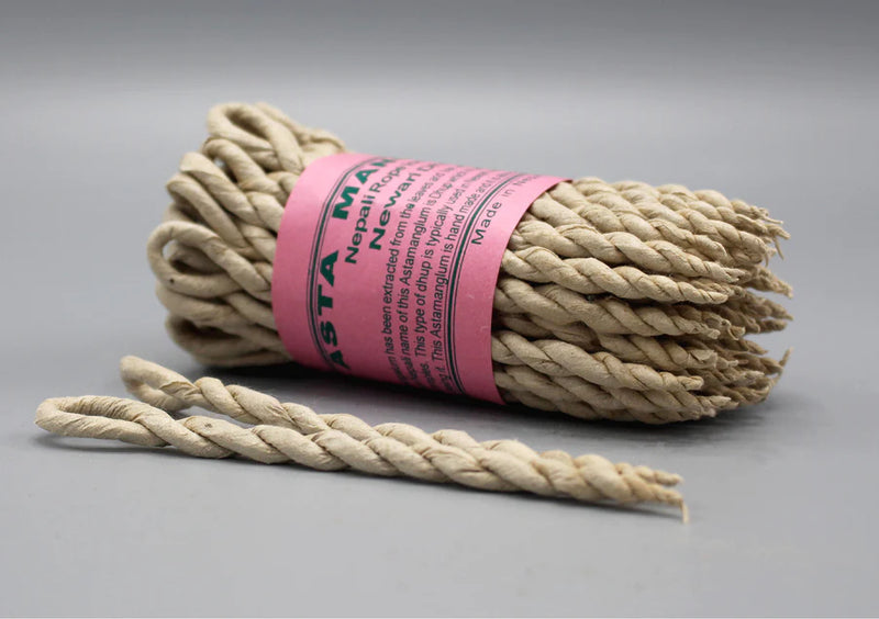 Asta Mangal Rope Incense - Nepalese Aromatic Himalayan Dhup - 2