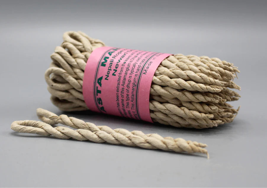 Asta Mangal Rope Incense - Nepalese Aromatic Himalayan Dhup