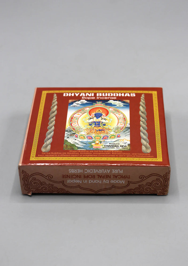 Five Dhyani Buddhas Rope Incense - Handmade Set with Multiple Aromas - 2