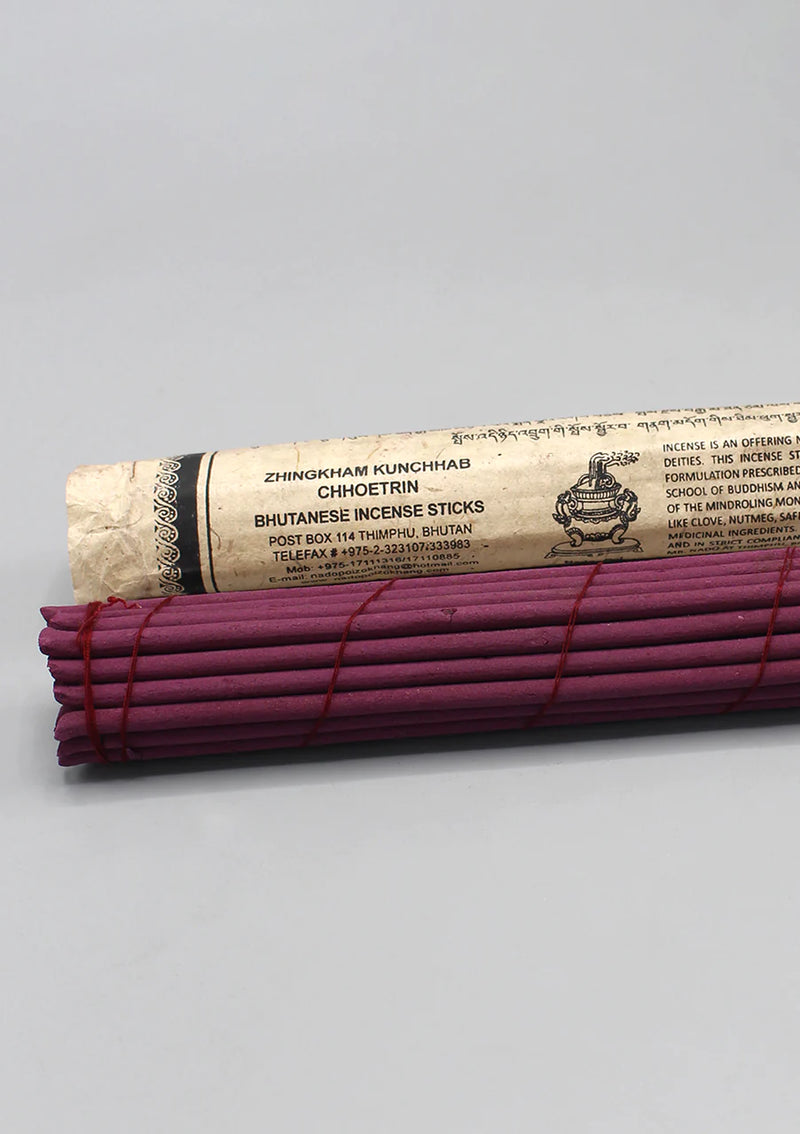 Bhutanese Incense Sticks - Zhingkham Kunchhab Chhoetrin - 2