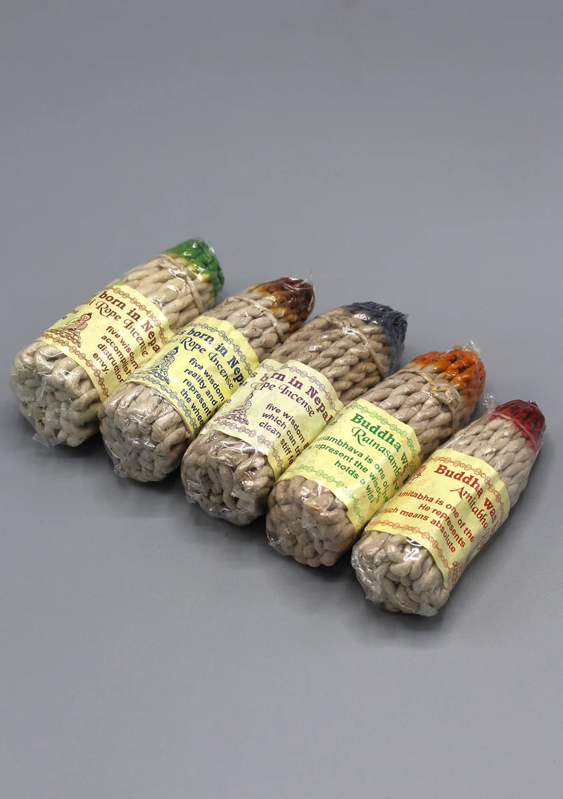 Vairochana Buddha Nepalese Rope Incense - Aromatic Dhup for Spiritual Ambiance - 1