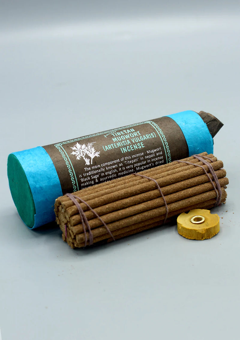 Traditional Tibetan Mugwort Incense - Handmade Healing and Cleansing - 2