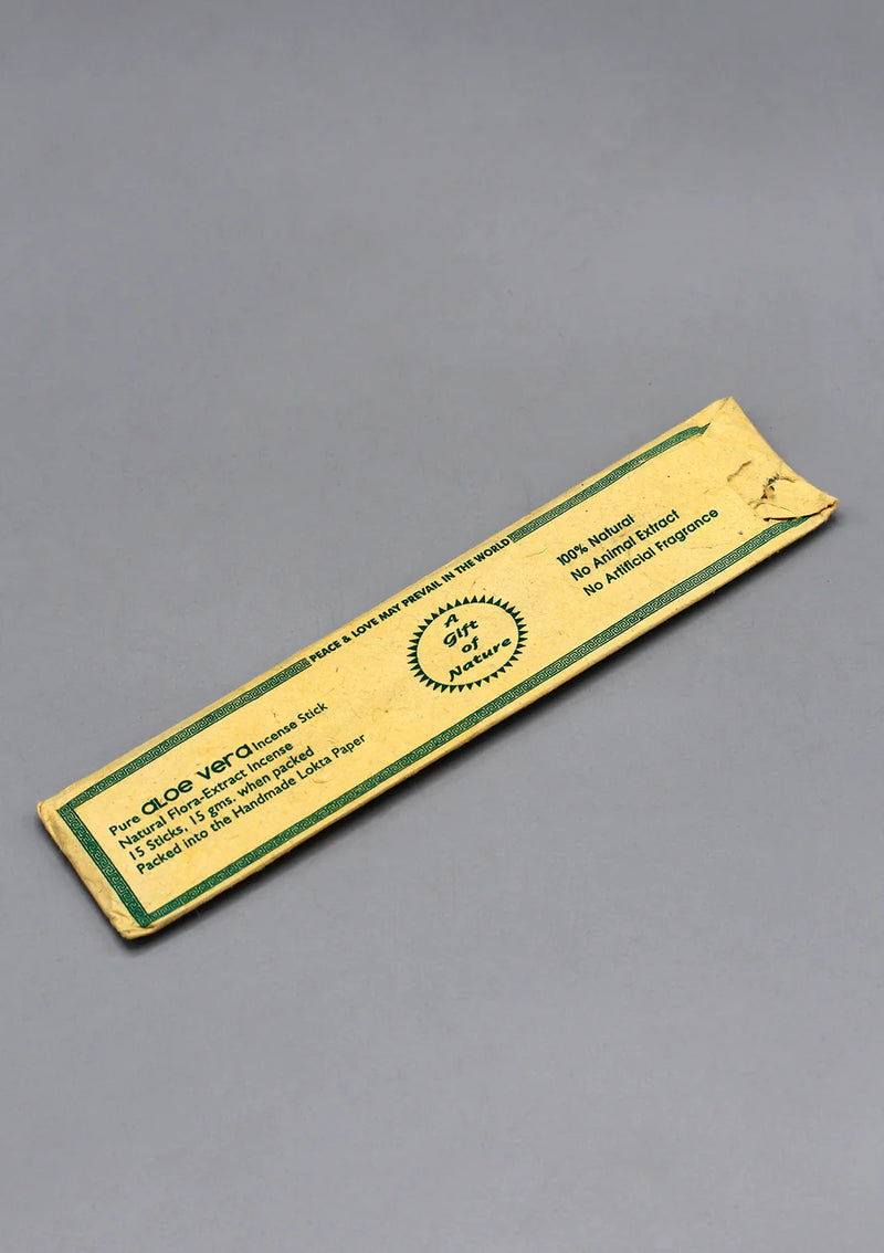 Aloe Vera Flora Incense Sticks - 100% Natural Fragrance for Peace and Harmony - 1