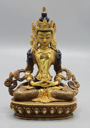 6-Inch Partly Gold Plated Apparmita Buddha Statue - Exquisite Craftsmanship - 5