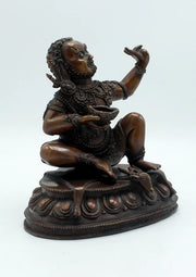 6-Inch Copper Kubera Jambhala Statue - God of Wealth and Prosperity - 4