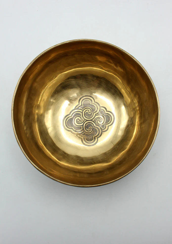 Tibetan Sky Etched Singing Bowl - Melodic & Therapeutic Instrument - 5
