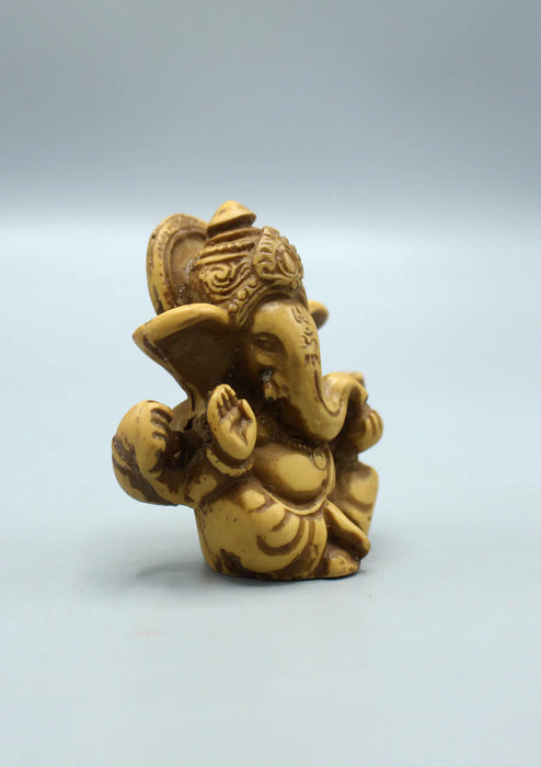 2.5 Inch Resin Baby Ganesha Statue for Obstacle Removal