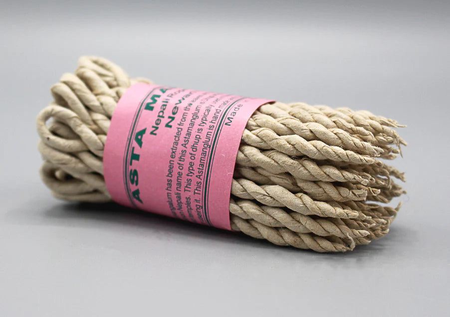 Asta Mangal Rope Incense - Nepalese Aromatic Himalayan Dhup