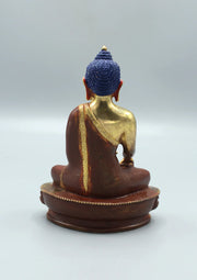 5.5-Inch Partly Gold Plated Amitabha Buddha Statue - 2