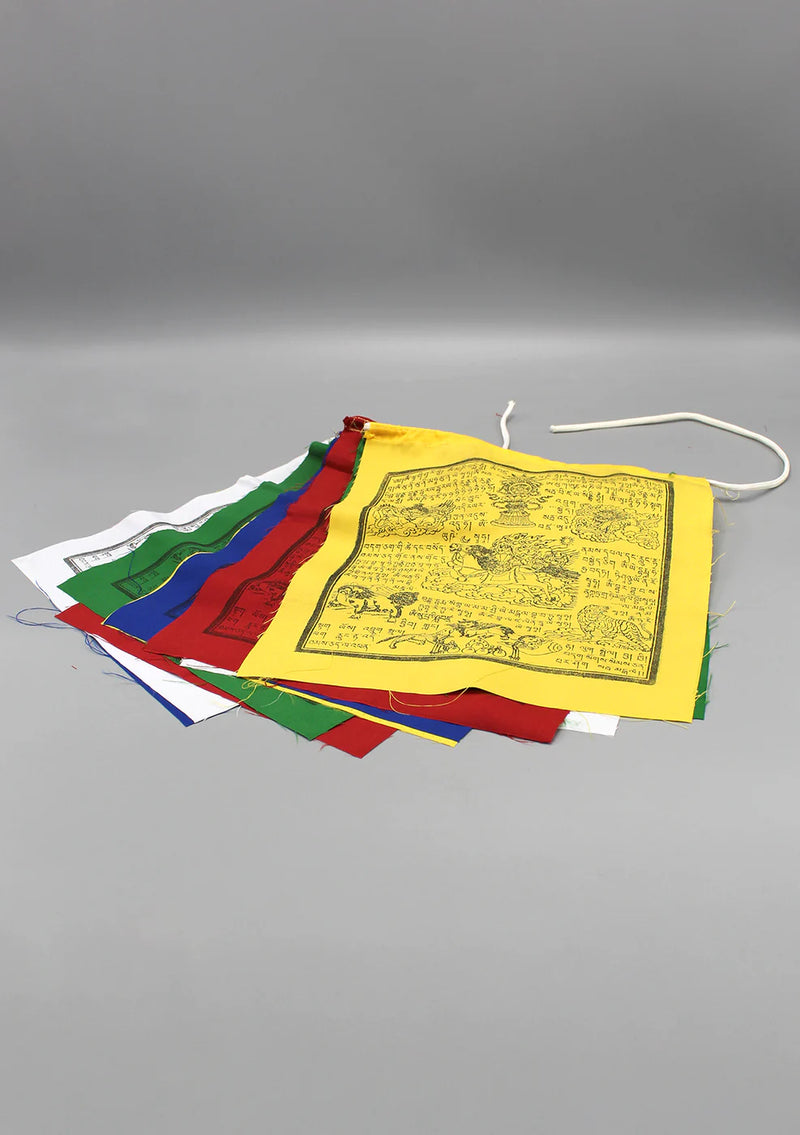 Tibetan Windhorse Prayer Flags – Traditional Buddhist Decor