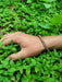 Copper bracelet for men  braided copper in hand