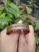 Copper bracelet for men handbeaten copper bracelet side view