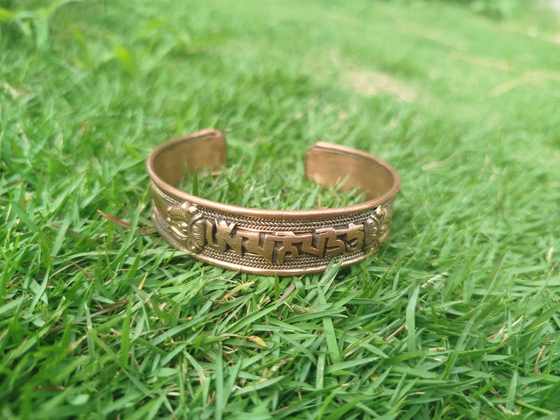 Copper bracelet for men om mani full version